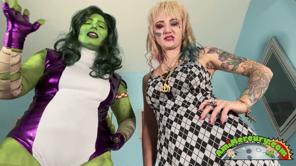xsiteability.com - She-Hulk and Harley Quinn Ass Worship thumbnail